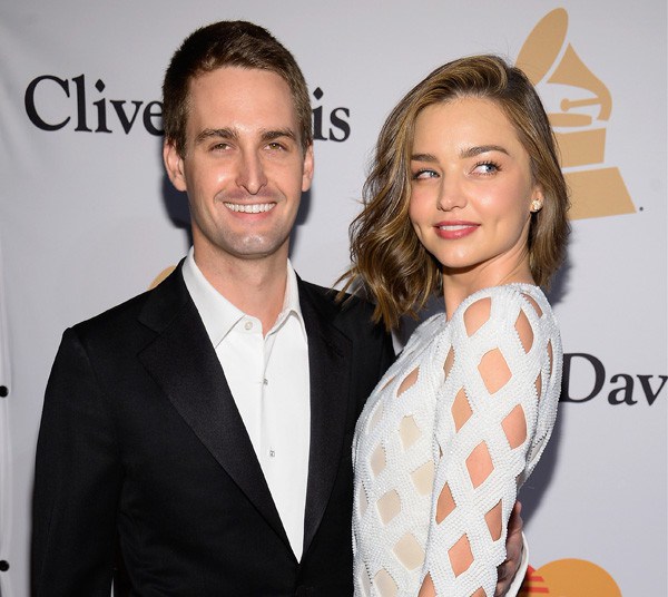 Miranda Kerr e Evan Spiegel (Foto: Getty Images) Miranda Kerr e Evan Spiegel (Foto: Getty Images)
