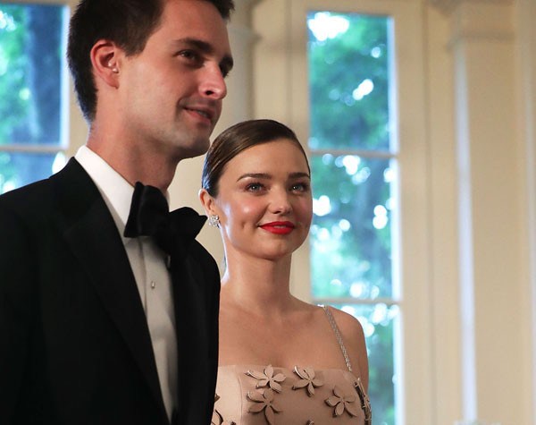 Miranda Kerr e Evan Spiegel (Foto: Getty Images)