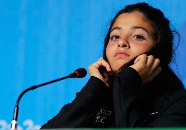 Nadadora do time de refugiados que participou dos Jogos do Rio (Foto: Getty Images)