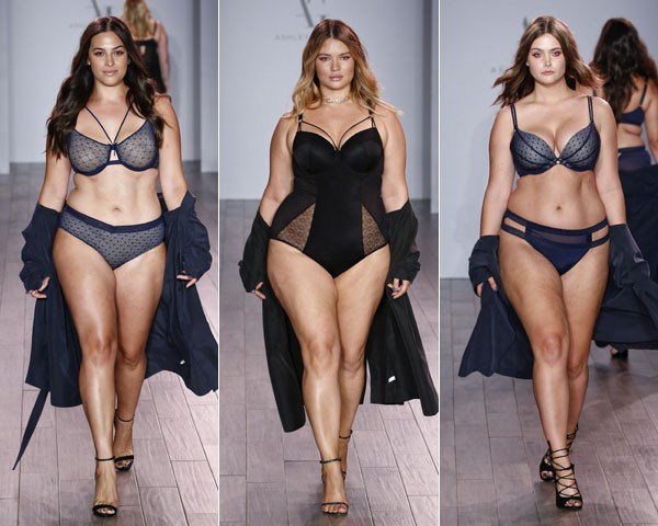 Modelos plus size no desfile da NYFW (Foto: Getty Images)